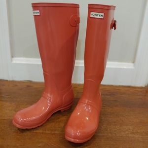 Hunter Rain Boots Tall "Sunset" Gloss